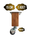 Kale Ahşap Top Tekerli Ayak Mobilya Masa Dolap Tekerli Ayağı(FRENSİZ)(12CM - 15CM)(KAYIN AĞACI) Ahşap Rengi 15cm 15cm - 1 ADET thumbnail 1