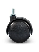 Vidalı Masa Tekeri Sandalye ve Koltuk Tekeri(10MM)(50MM)(SİYAH) Siyah 10mm SİYAH - 2 ADET thumbnail 2