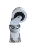 Metal Krom Tekerli Ayak Mobilya Masa ve Dolap Tekerli Ayağı(FRENSİZ)(KROM)(15CM)(AYAK ÇAPI:42MM) Krom 15cm 15cm - 4 ADET thumbnail 3