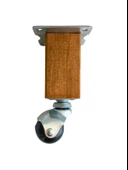 Kale Ahşap Top Tekerli Ayak Mobilya Masa Dolap Tekerli Ayağı(FRENSİZ)(12CM - 15CM)(KAYIN AĞACI) Ceviz 12cm 12cm - 4 ADET thumbnail 2