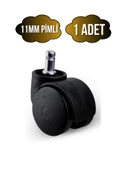 Pimli 11mm Sandalye Tekeri Geçme Koltuk Tekeri(50MM)(SİYAH) Siyah SİYAH - 1 ADET thumbnail 1