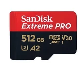 Sandisk Extreme Pro 512GB 200/140MB/S Microsdxc Uhs-I A2 V30 Adaptörlü Hafıza Kartı SDSQXCD-512G-GN6MA - 1