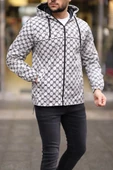Unisex Kapüşonlu İçi Astarlı Yağmurluk - Gri - 2