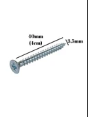 Sunta Vidası 3,5x40mm Çinko Ahşap MDF Montaj Vidası(3,5X40MM) 25 ADET thumbnail 5