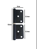 Siyah Yönsüz Kapı Menteşesi Ahşap Kapı Menteşesi(SİYAH) Siyah SİYAH - 2 ADET thumbnail 4