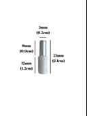Metal Beyaz 5mm Geçme Raf Pimi Dolap Raf Altı Pimi(5MM)(METAL)(BEYAZ) Beyaz BEYAZ - 4 ADET - 4