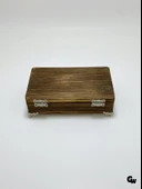 Doğal Ahşap Yakma Takı Kutusu Ahşap Saklama Kutusu(BEYAZ ÇAM)(BOY:20CM EN:12CM Yük:6CM) Ahşap Rengi BOY:20cm EN:12cm YÜK:6cm - 6