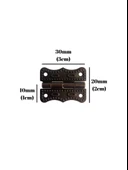 Papatya Tavla Menteşesi Mobilya Kutu Menteşesi(BRONZ)(EN:3CM BOY:2CM) Bronz BRONZ - 2 ADET thumbnail 5