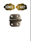 Tavla Menteşesi Stoplu Mobilya Kutu Menteşesi(GÜMÜŞ)(EN:3CM BOY:3CM) Gümüş GÜMÜŞ - 2 ADET thumbnail 1