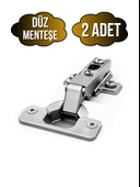 Düz Dolap Kapak Menteşesi Tas Menteşe(DÜZ MENTEŞE) DÜZ - 2 ADET - 1