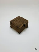 Doğal Ahşap Yakma Takı Kutusu Ahşap Saklama Kutusu(BEYAZ ÇAM)(BOY:12CM EN:12CM Yük:8CM) Ahşap Rengi BOY:12cm EN:12cm YÜK:8cm - 2