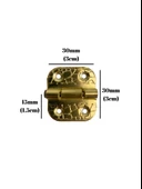 Tavla Menteşesi Stoplu Mobilya Kutu Menteşesi(ALTIN)(EN:3CM BOY:3CM) Altın ALTIN - 8 ADET thumbnail 5