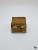 Doğal Ahşap Takı Kutusu Ahşap Saklama Kutusu(KİRAZ AĞACI)(BOY:12CM EN:12CM Yük:8CM) Ahşap Rengi BOY:12cm EN:12cm YÜK:8cm - 6