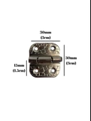 Tavla Menteşesi Stoplu Mobilya Kutu Menteşesi(GÜMÜŞ)(EN:3CM BOY:3CM) Gümüş GÜMÜŞ - 2 ADET thumbnail 5