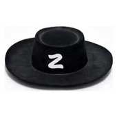 Zorro Şapka Maske Set Yetişkin - 3