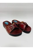 STYLE COMFORT Kadın Bordo Ortopedik Jel Destekli Tek Tokalı Terlik 41 - 5