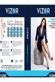 VİZOR ORTOPEDİ Vizor Comfort Seri Orta Basınçlı (23 - 32 Mmhg) Diz Altı Çorabı Siyah(burnu Kapalı) 6 - 3