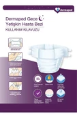 DERMAPED Gece X-LARGE 120-170 cm 30'lu Bel bantlı Yetişkin Hasta Bezi Tek Ebat - 4