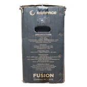 Rampage FUSION 650W 80+ BRONZE 4 Rainbow Fanlı Temperli Cam Panel ATX MID Tower Oyuncu Kasası - 6