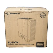 Rampage FUSION 650W 80+ BRONZE 4 Rainbow Fanlı Temperli Cam Panel ATX MID Tower Oyuncu Kasası - 8