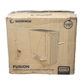 Rampage FUSION 650W 80+ BRONZE 4 Rainbow Fanlı Temperli Cam Panel ATX MID Tower Oyuncu Kasası - 9