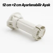Ayarlanabilir 1 Adet 12 Cm Plastik Ayak Dolap Mobilya Tezgah Yükseltici Yükseltme Ayağı Ayakları thumbnail 7