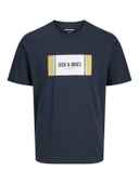 JACK JONES Yazı Baskılı Erkek Tişört 12278508 thumbnail 4