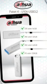 Dahua U106 Metal USB 3.2 Flash Bellek Paketi - Paket 4 - 1
