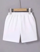 Kadın Beli Lastikli Baskılı Mini Şort - Beyaz thumbnail 2