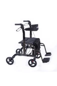 COMFORT PLUS Dm-9124 Lüx Ayak Pedallı Alüminyum Rolatör (hem Rolatör Hem Tekerlekli Sandalye) - 1