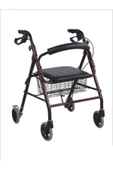 MEDİKALBİRLİK Ky9144l Frenli Oturaklı Katlanabilir Rolatör Tekerlekli Yürüteç thumbnail 2