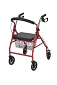 MEDİKALÖZTÜRK Rolatör Tekerlekli Yürüteç Hasta Yaşlı Yürüteçi Oturaklı 4 Tekerli 130 kg Taşıma Kapasiteli thumbnail 1