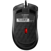 RAMPAGE SMX-R44 V2 MAKROLU SİYAH 12800 DPI RGB LEDLI 80 MILYON GAMING PRO OYUNCU MOUSE - 7