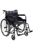 WE CHEM Refakatçi frenli manuel tekerlekli sandalye thumbnail 1