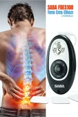 SABA Fdes108 Tens Ems Cihazı 2 Kanallı 4 Pedli Pilli Fizik Tedavi Ve Masaj Stimülatör (4 ADET PED HEDİYE) thumbnail 5