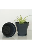 76 Litre 55x50,5cm  Tabaklı Izgaralı Dekoratif Plastik Saksı Yalı No8 - 1