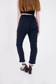 Kadın Tam Kalıp Basic Eşofman Pantolon - Lacivert thumbnail 4