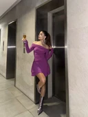 Mını Fırfırlı Elbise - Pembe thumbnail 7