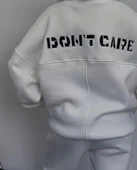 Nakış İşlemeli Üç İplik Sweat Takım- Beyaz thumbnail 8