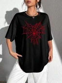 Baskılı Kadın T-shirt - Siyah - 2