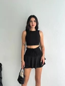 Ayrobin Şortlu Etek - Siyah thumbnail 6