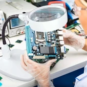 Masaüstü 10x Led Işıklı Büyüteç Okuma El Sanatları Onarım Büyüteç 7765 - 7