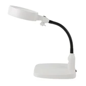 Masaüstü 10x Led Işıklı Büyüteç Okuma El Sanatları Onarım Büyüteç 7765 - 1