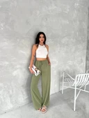 Ayrobin Oversize Kadın Pantalon - Mint Yeşili thumbnail 1