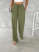 Ayrobin Oversize Kadın Pantalon - Mint Yeşili thumbnail 5