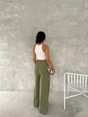 Ayrobin Oversize Kadın Pantalon - Mint Yeşili thumbnail 3