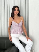 Askılı Dekolte deraylı crop - Kırmızı thumbnail 4