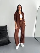 Gömlek Pantolon ikili Takım - Kahverengi - 2