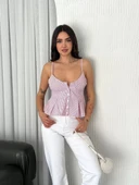 Askılı Dekolte deraylı crop - Kırmızı thumbnail 2