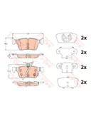 ARKA FREN BALATASI GALAXY 3 1,5, 2,0, 2,0 TDCI, 2,0 2015 MONDEO V 1,0 , 1,5, 1,5 TDCI, 1,6 TDCI - 1